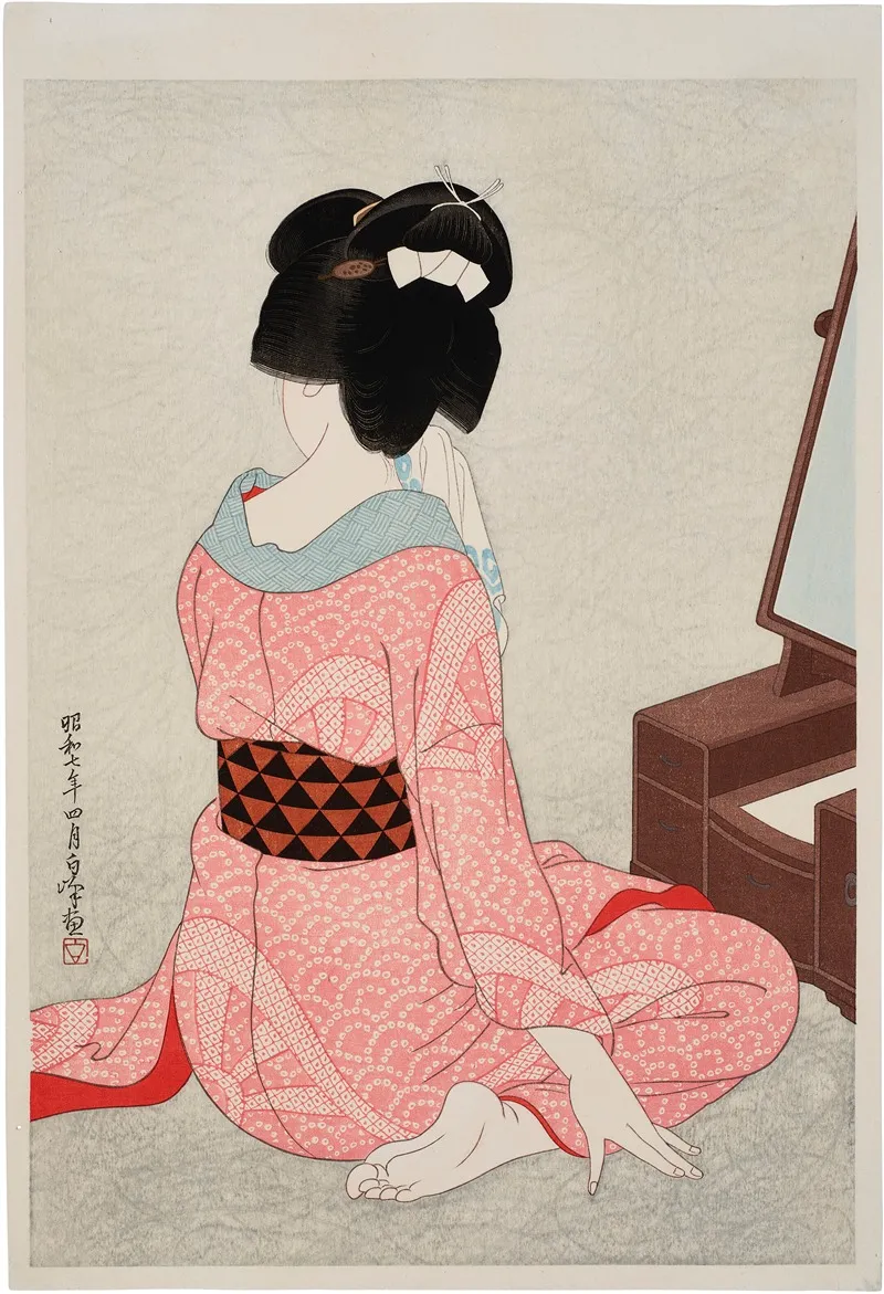 Before The Mirror 5 Wall Art by Hirano Hakuho - High-Resolution Digital Print