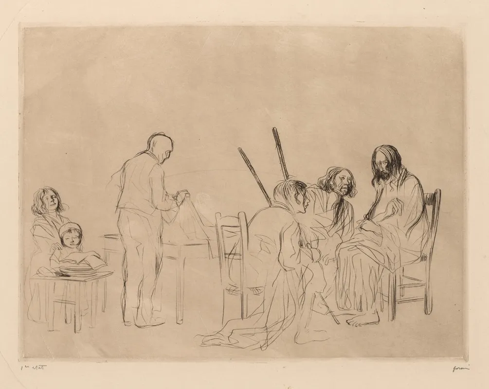 Before The Supper At Emmaus