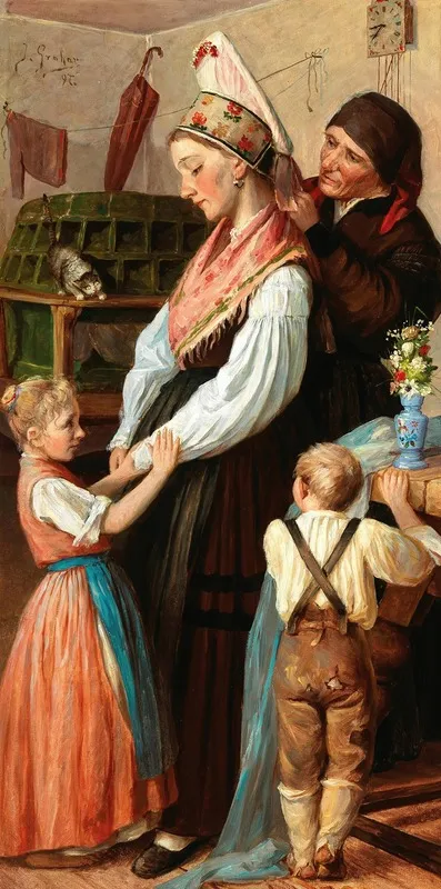 Before The Wedding Pred Poroko Wall Art by Ivan Grohar - High-Resolution Digital Print