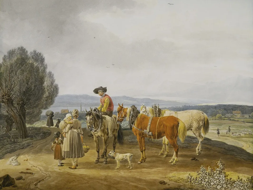 Begegnung Auf Der Landstrase Jeweils