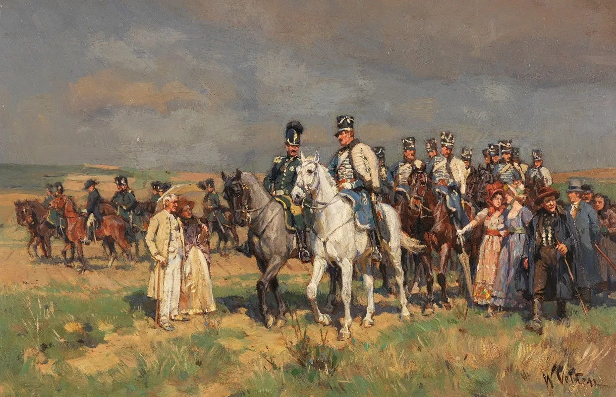 Begegnung Auf Der Landstrase