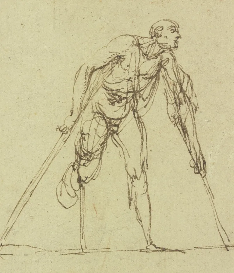 Beggar With Two Crutches