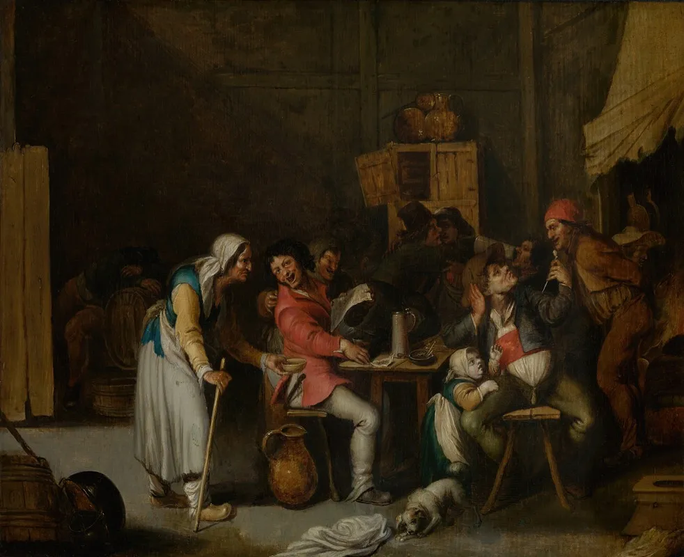 Beggar Woman In A Tavern Wall Art by Willem van Herp - High-Resolution Digital Print