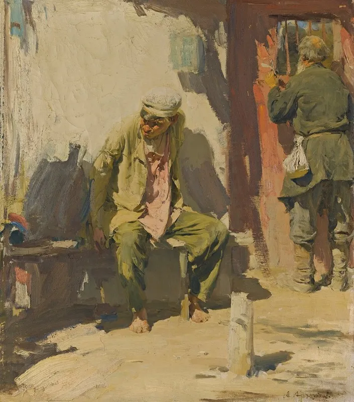 Beggars 2 Wall Art by Abram Efimovich Arkhipov - High-Resolution Digital Print