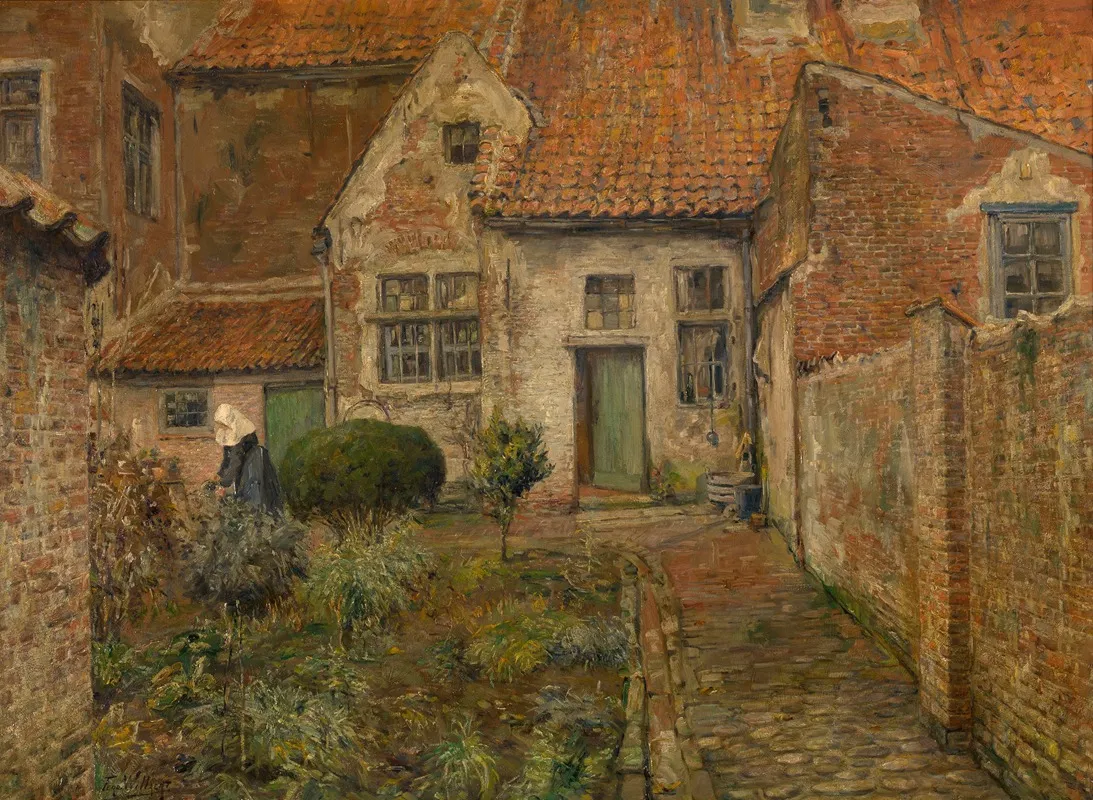 Beguinage Wall Art by Ferdinand Willaert - High-Resolution Digital Print