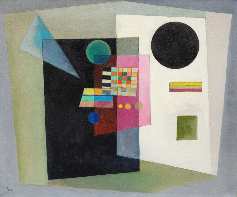 Behauptend Wall Art by Wassily Kandinsky - High-Resolution Digital Print