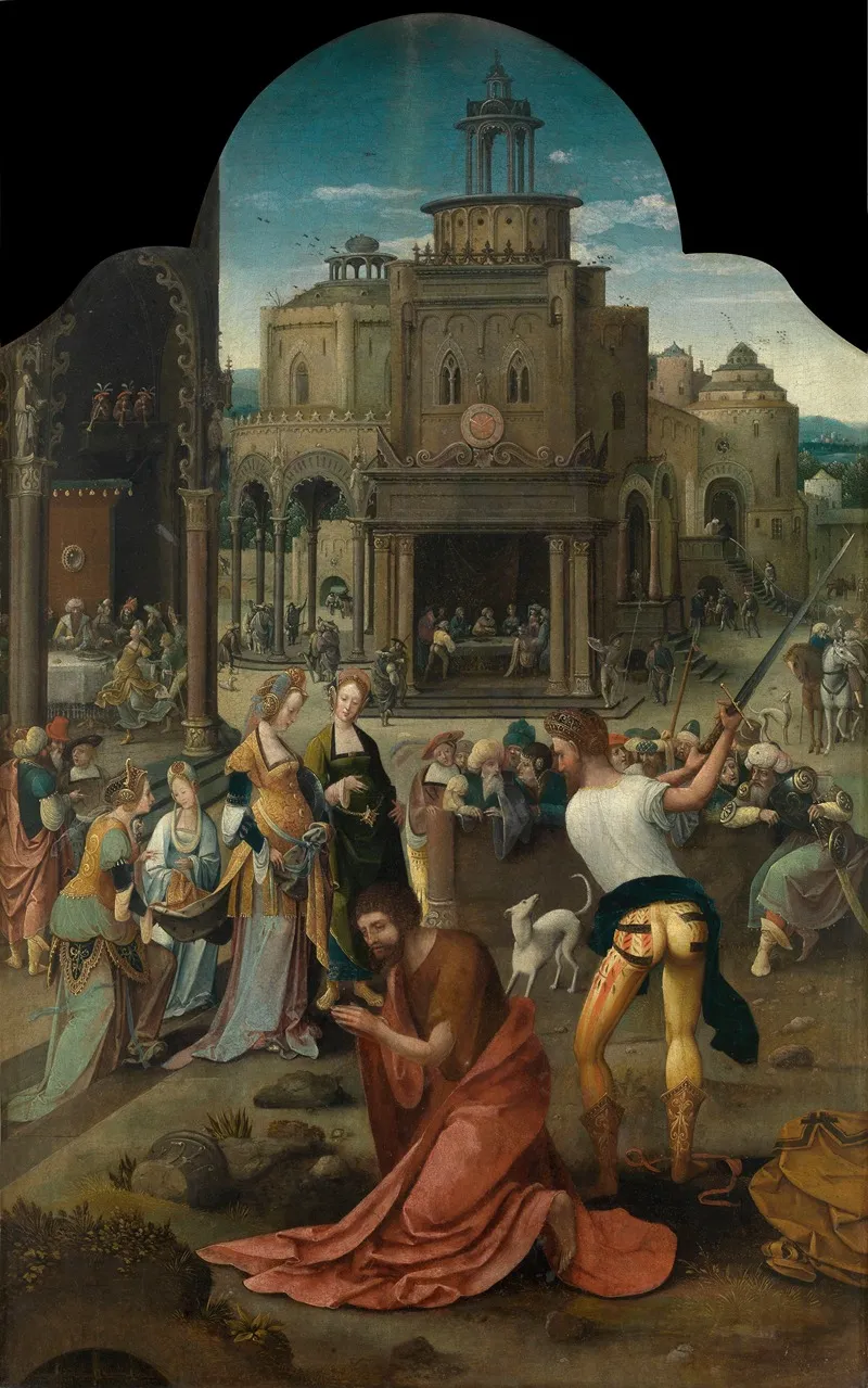 Beheading Of John The Baptist 3 Wall Art by Meester van 1518 - High-Resolution Digital Print