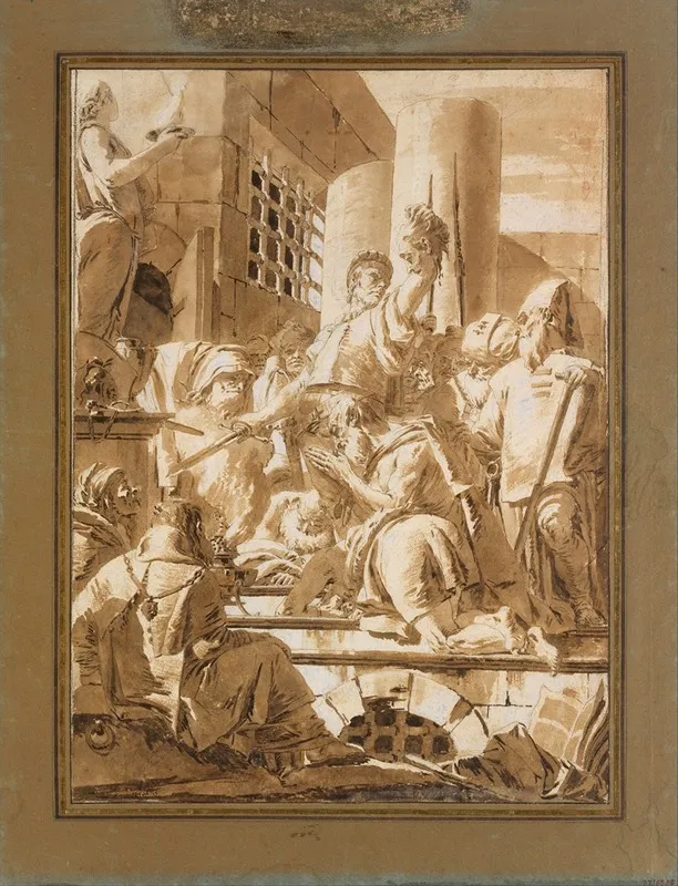 Beheading Of Two Male Saints Wall Art by Giovanni Battista Tiepolo - High-Resolution Digital Print