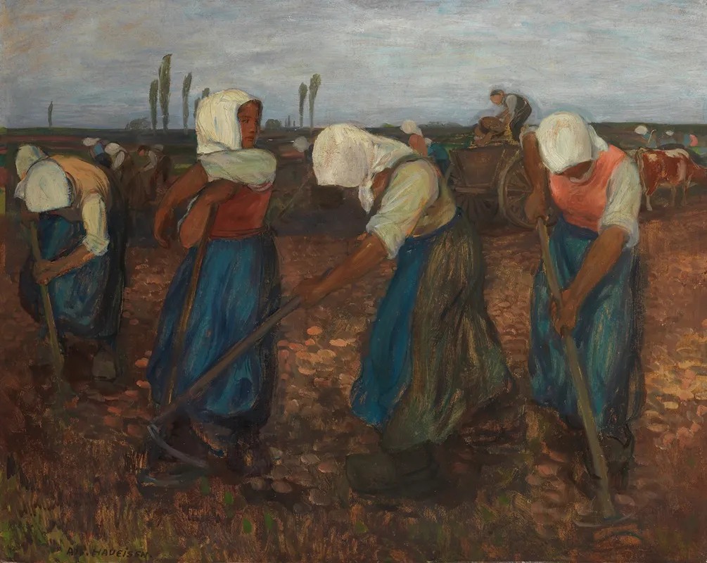 Bei Der Kartoffelernte 3 Wall Art by Albert Haueisen - High-Resolution Digital Print