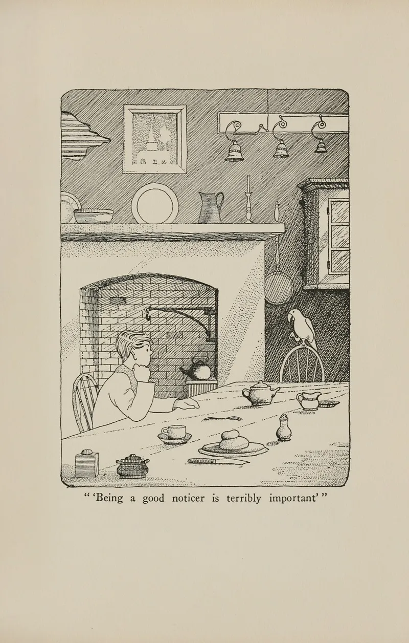 Being A Good Noticer Is Terribly Important Wall Art by Hugh Lofting - High-Resolution Digital Print