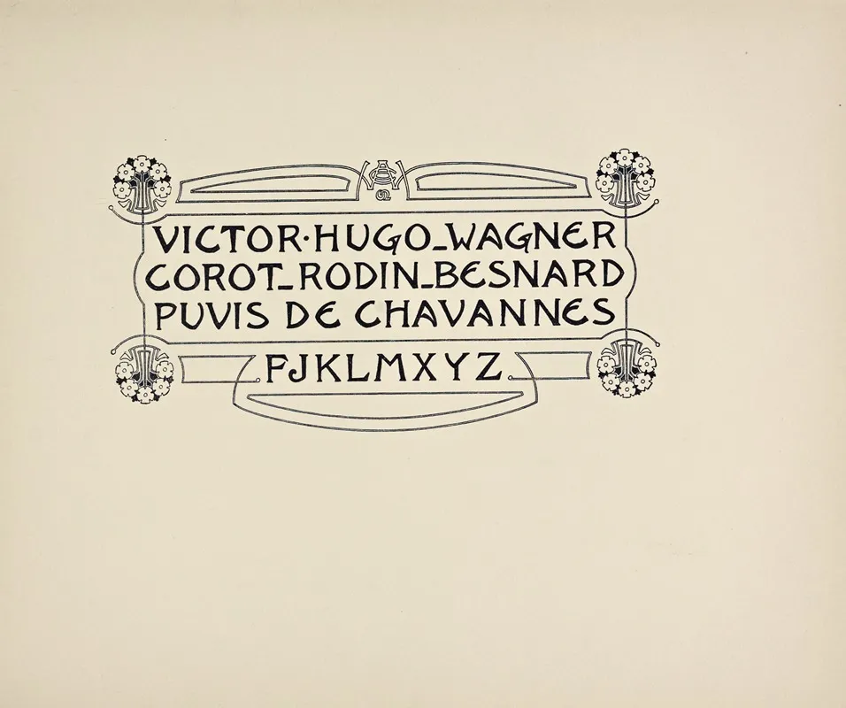Beispiele Kunstlerischer Schrift Pl 006 Wall Art by Rudolf von Larisch - High-Resolution Digital Print