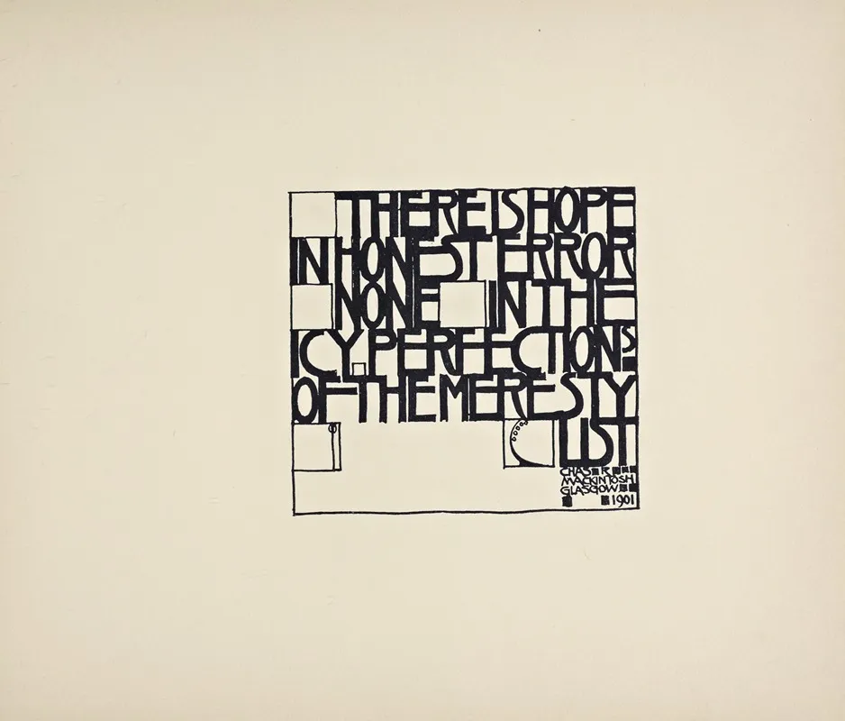 Beispiele Kunstlerischer Schrift Pl 019 Wall Art by Rudolf von Larisch - High-Resolution Digital Print