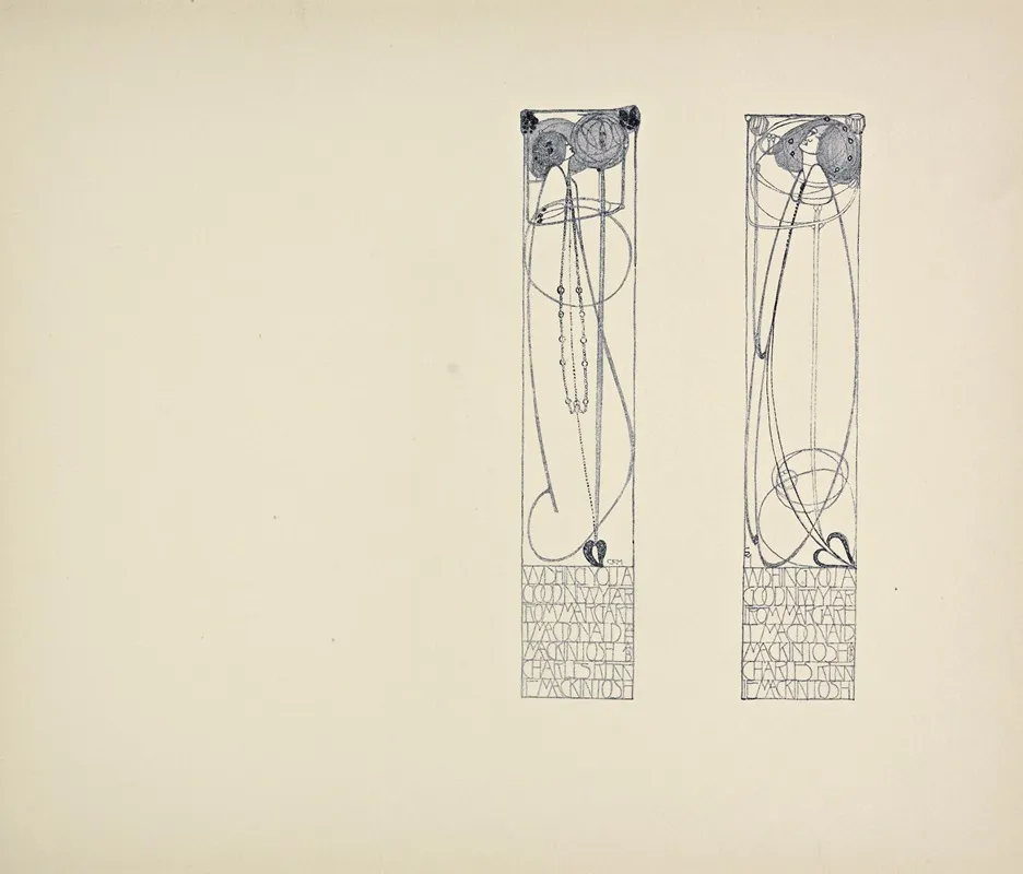 Beispiele Kunstlerischer Schrift Pl 021 Wall Art by Rudolf von Larisch - High-Resolution Digital Print