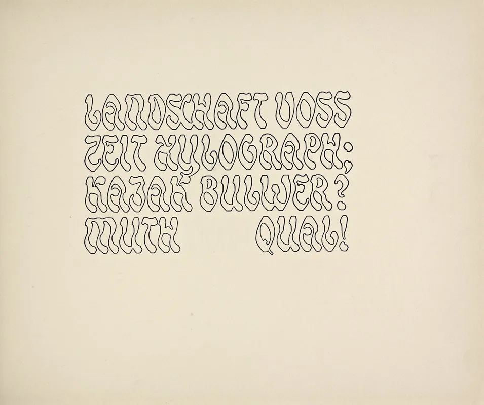 Beispiele Kunstlerischer Schrift Pl 024 Wall Art by Rudolf von Larisch - High-Resolution Digital Print