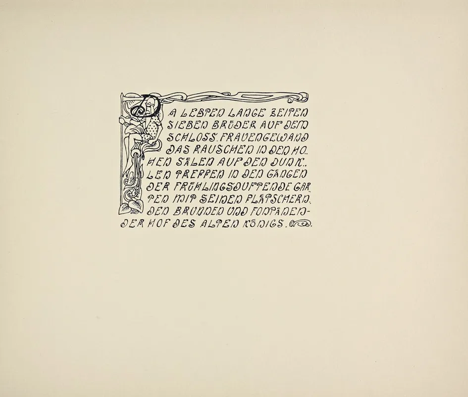 Beispiele Kunstlerischer Schrift Pl 030 Wall Art by Rudolf von Larisch - High-Resolution Digital Print