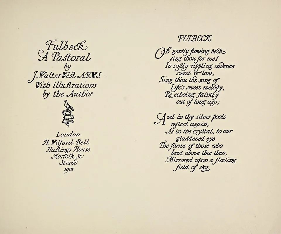 Beispiele Kunstlerischer Schrift Pl 033 Wall Art by Rudolf von Larisch - High-Resolution Digital Print