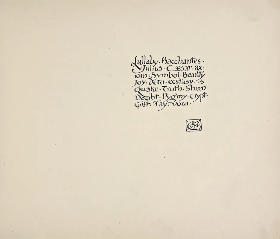 Beispiele Kunstlerischer Schrift Pl 038 Wall Art by Rudolf von Larisch - High-Resolution Digital Print