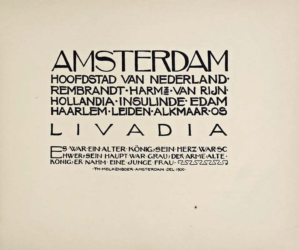 Beispiele Kunstlerischer Schrift Pl 053 Wall Art by Rudolf von Larisch - High-Resolution Digital Print