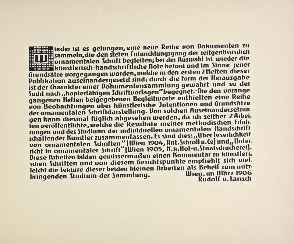 Beispiele Kunstlerischer Schrift Pl 067 Wall Art by Rudolf von Larisch - High-Resolution Digital Print