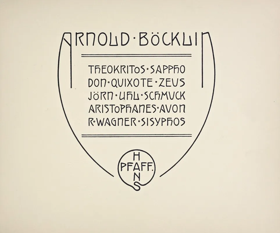 Beispiele Kunstlerischer Schrift Pl 094 Wall Art by Rudolf von Larisch - High-Resolution Digital Print