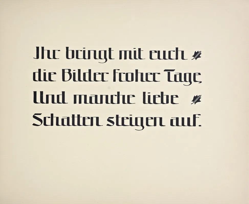 Beispiele Kunstlerischer Schrift Pl 095 Wall Art by Rudolf von Larisch - High-Resolution Digital Print