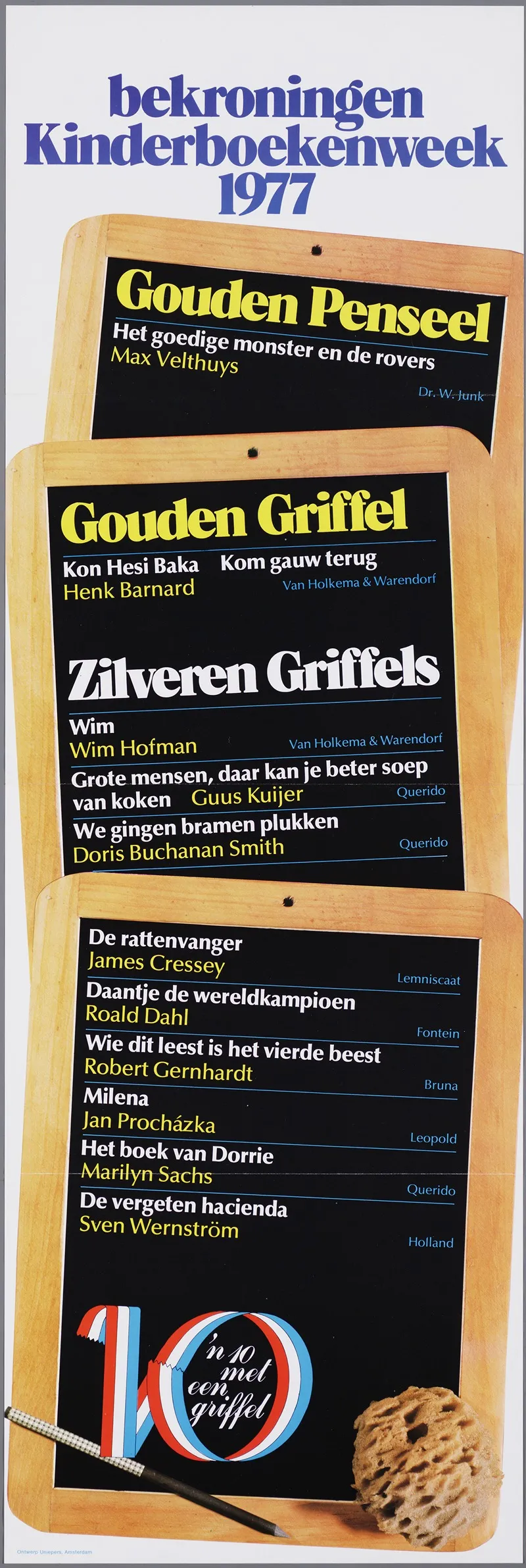 Bekroningen Kinderboekenweek 1977 Wall Art by Uniepers, Amsterdam - High-Resolution Digital Print