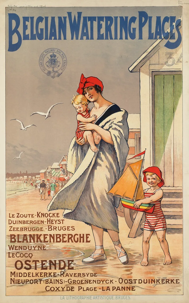 Belgian Watering Places Wall Art by Anonymous - High-Resolution Digital Print
