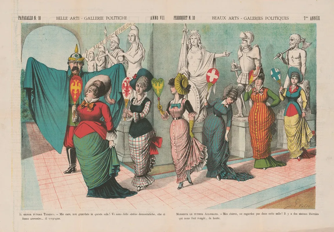 Belle Arti Gallerie Politiche Beaux Arts Galeries Politiques Wall Art by Augusto Grossi - High-Resolution Digital Print