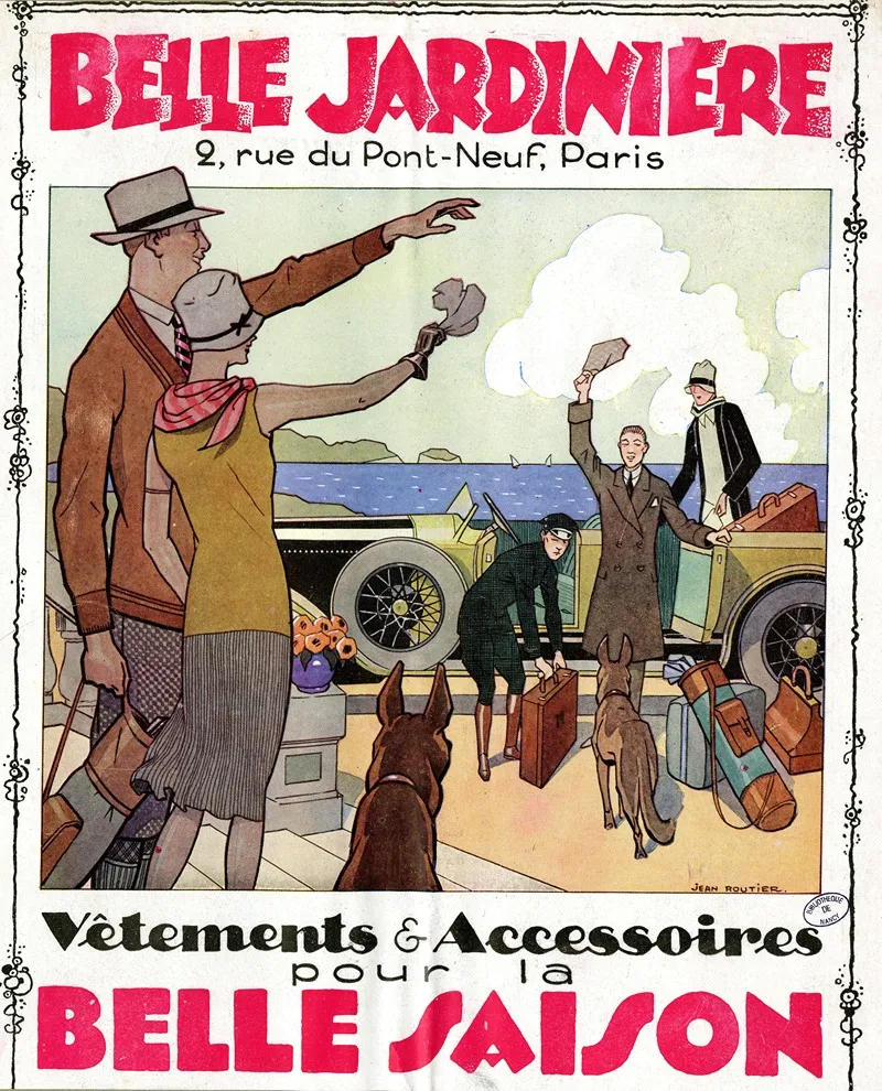 Belle Jardiniere Vetements Et Accessoires Pour La Belle Saison Wall Art by Jean Routier - High-Resolution Digital Print