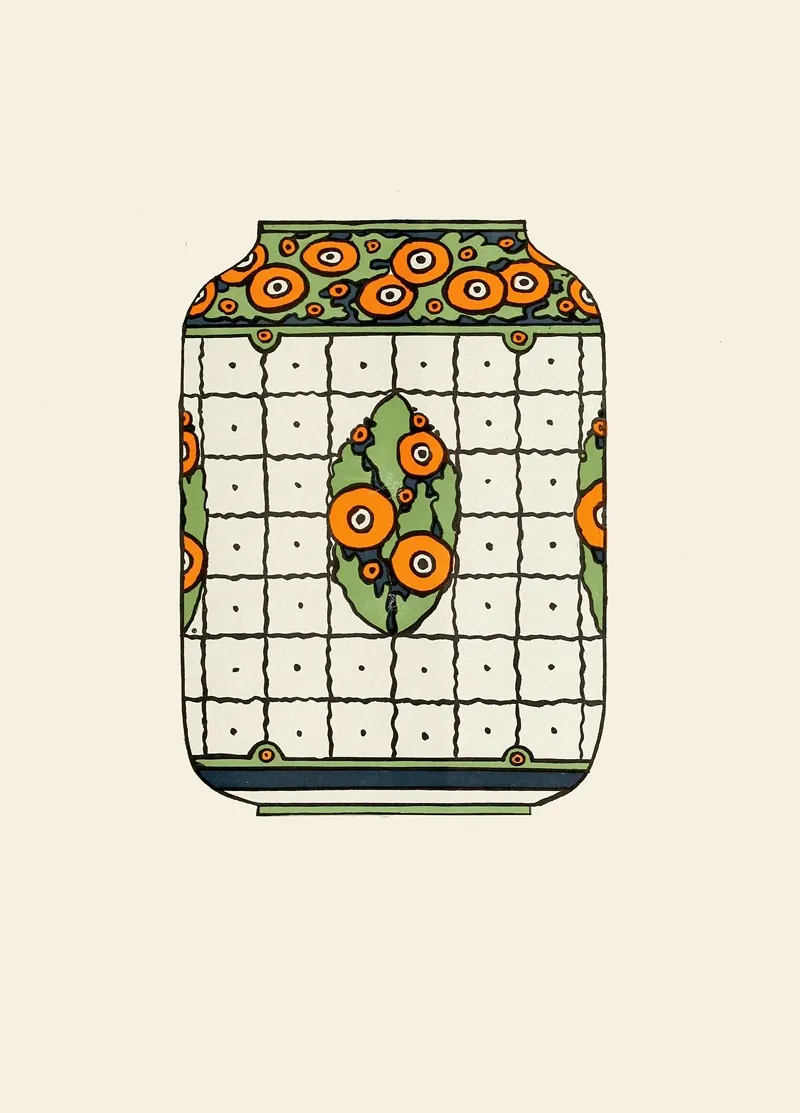 Belleek Vase Wall Art by Dorothea Warren O'Hara - High-Resolution Digital Print