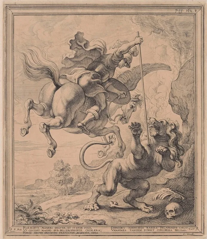 Bellerophon Killing The Chimera