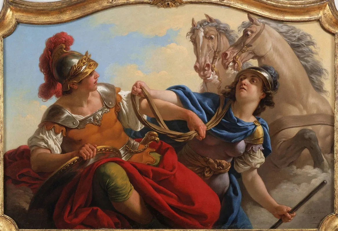 Bellona Presenting The Reins Of His Horses To Mars