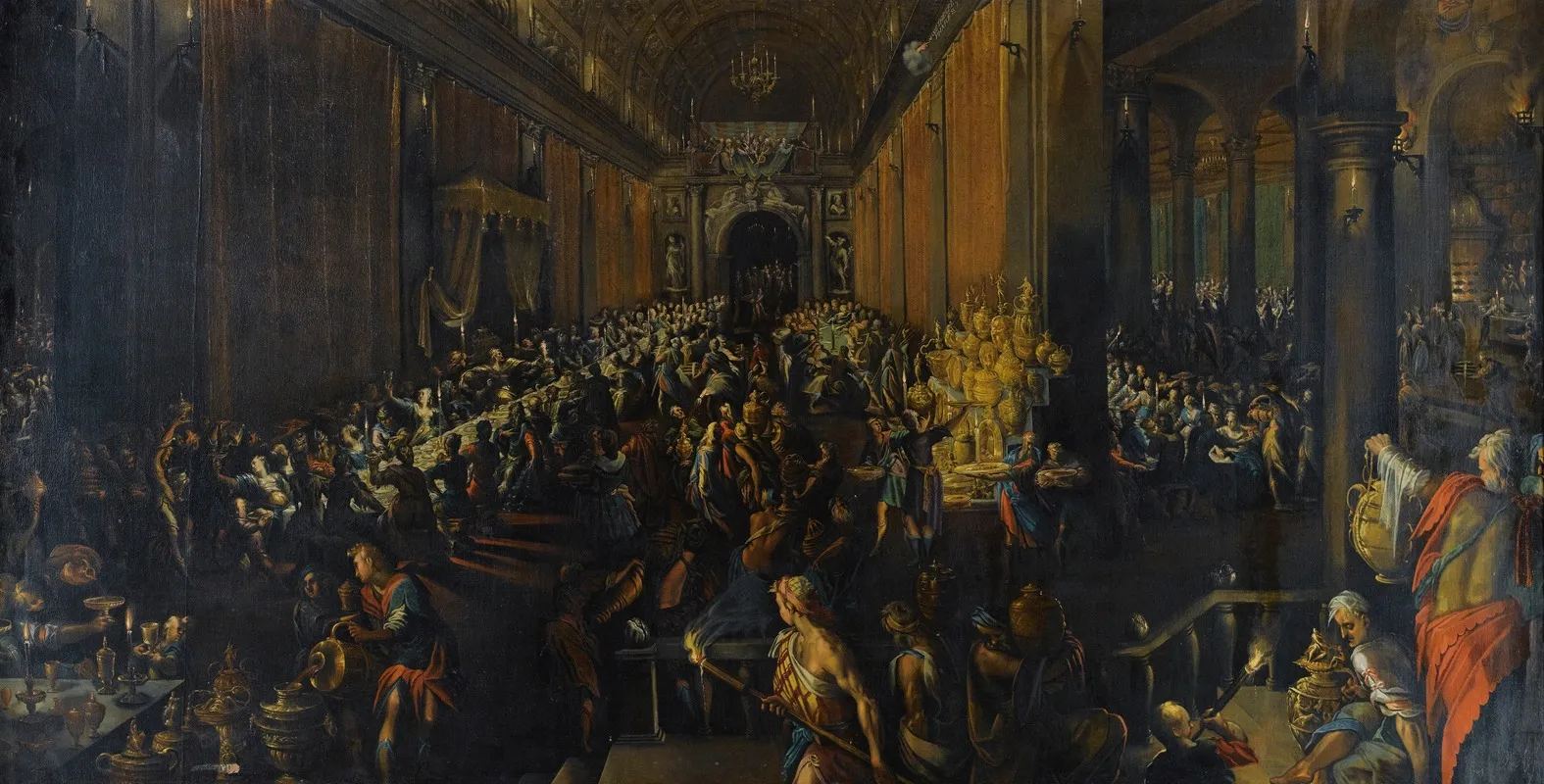 Belshazzars Feast 3 Wall Art by Frederik Van Valckenborch - High-Resolution Digital Print