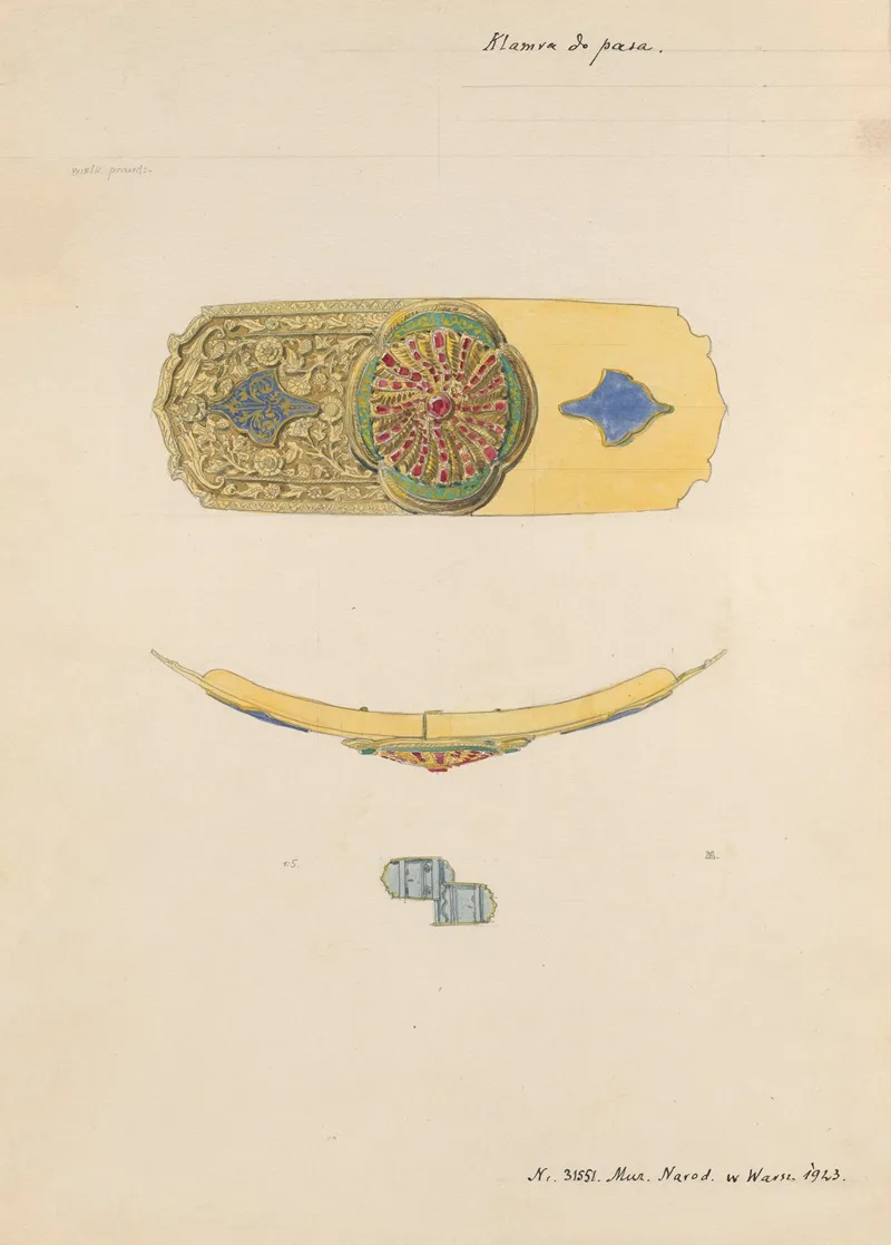 Belt Buckle From The Collection Of Oktawia Podlewska In The Collection Of The National Museum In Warsaw Since 1923