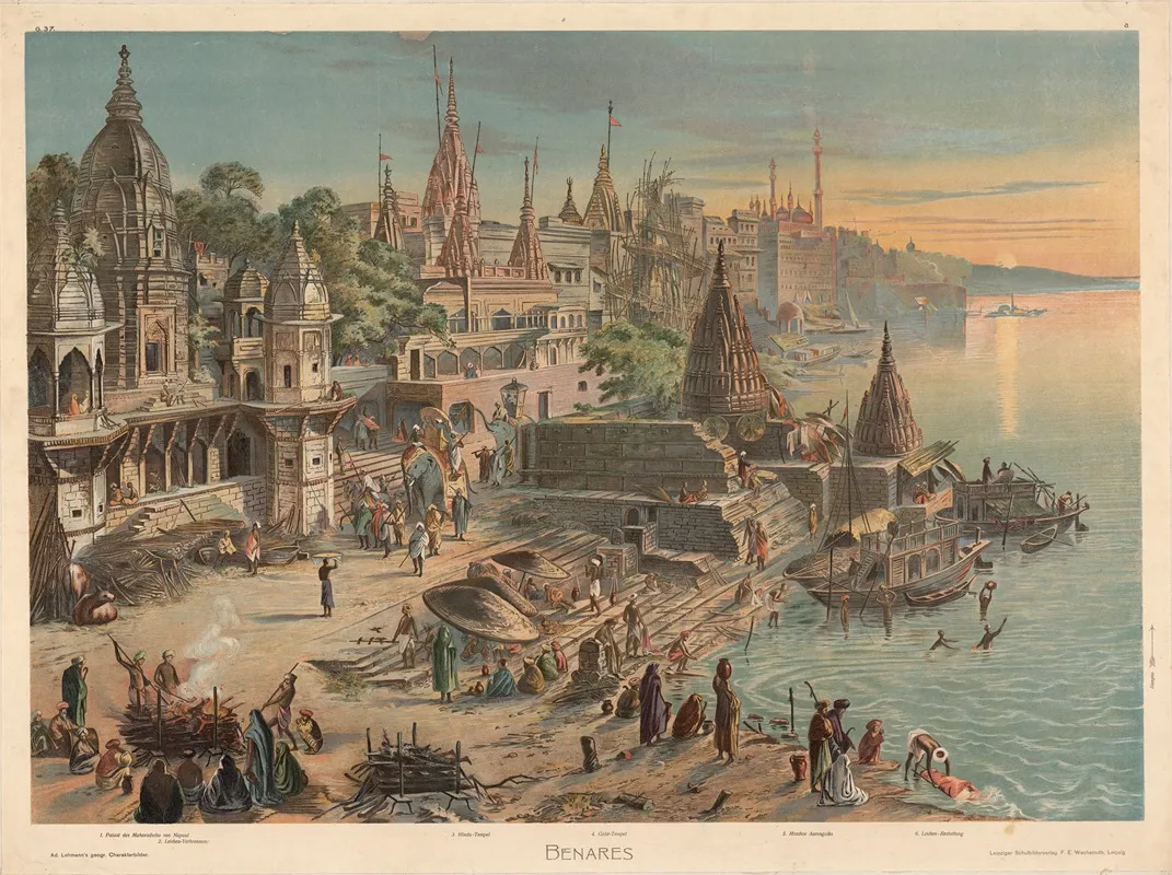 Benares 4 Wall Art by Adolf Lehmann - High-Resolution Digital Print