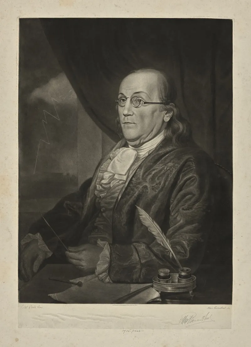 Benjamin Franklin 9 Wall Art by Max Rosenthal - High-Resolution Digital Print