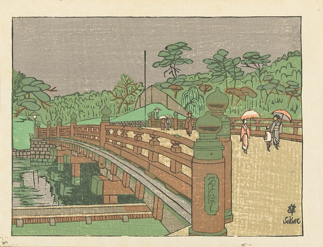 Benkei Bridge Wall Art by Sekino Jun'ichirô - High-Resolution Digital Print
