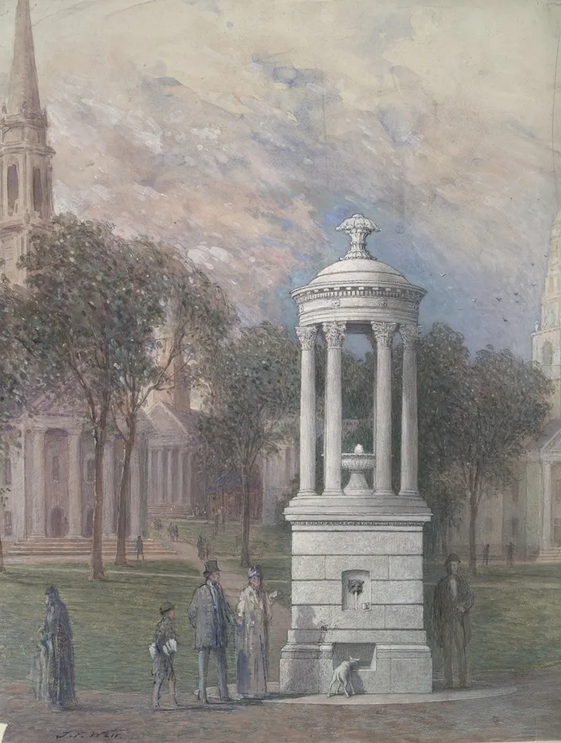 Bennett Fountain On New Haven Green