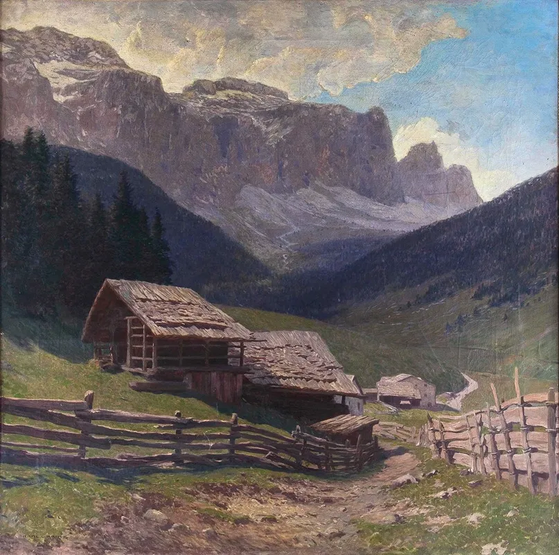 Bergbauerngehoft Im Grodnertal