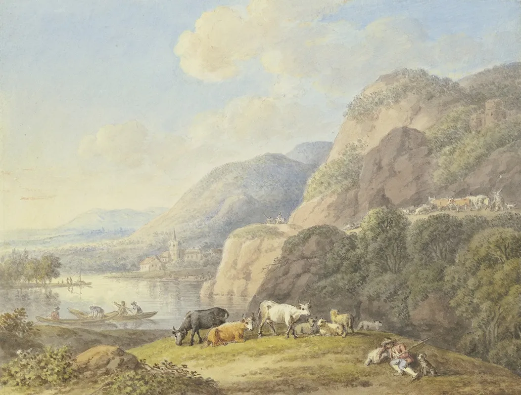 Berglandschaft Mit Einem See