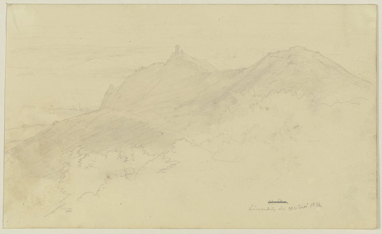 Berglandschaft Mit Einer Burg