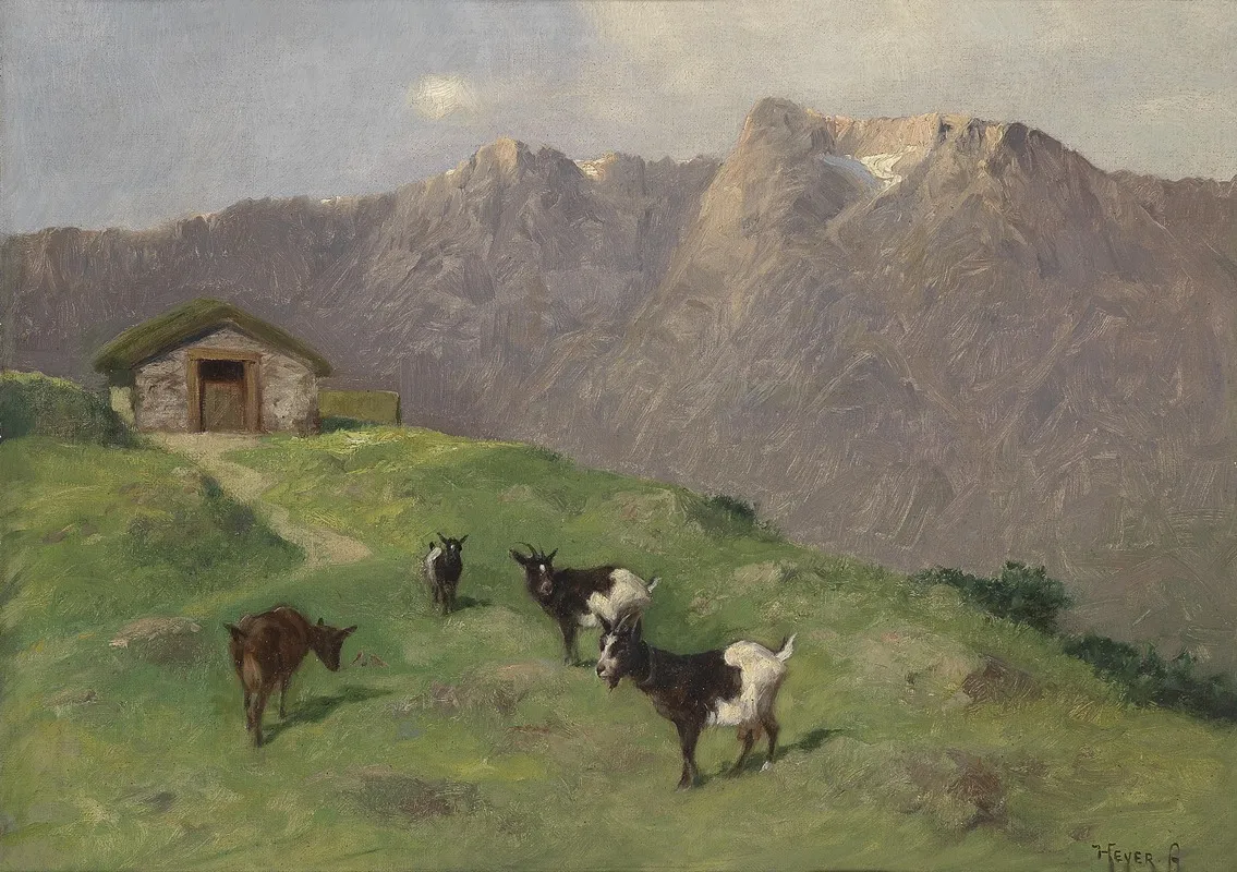 Bergziegen Wall Art by Arthur Heyer - High-Resolution Digital Print