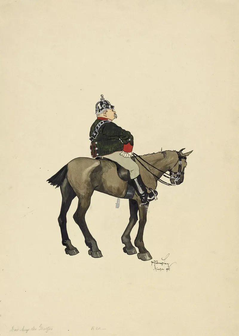 Berittener Wachmann
