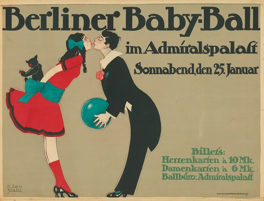Berliner Baby Ball Wall Art by E. Leo Stahl - High-Resolution Digital Print