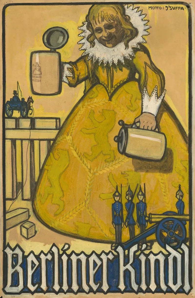Berliner Kindl Wall Art by Heinrich Jäger - High-Resolution Digital Print