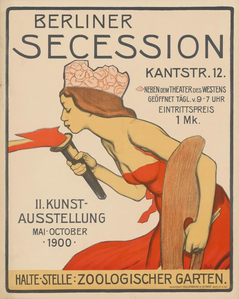 Berliner Secession Ii Kunstausstellung Mai Oktober 1900 Wall Art by Wilhelm Schulz - High-Resolution Digital Print