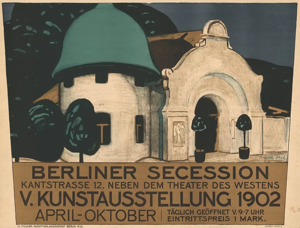 Berliner Secession V Ausstellung 1902 Wall Art by Wilhelm Schulz - High-Resolution Digital Print