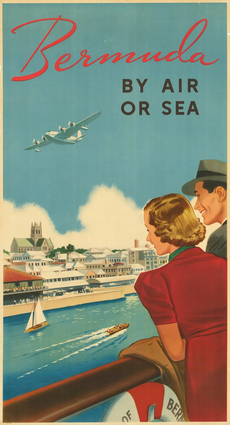 Bermuda By Air Or Sea Wall Art by Anonymous - High-Resolution Digital Print