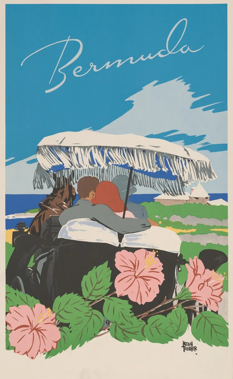 Bermuda Wall Art by Adolph Treidler - High-Resolution Digital Print