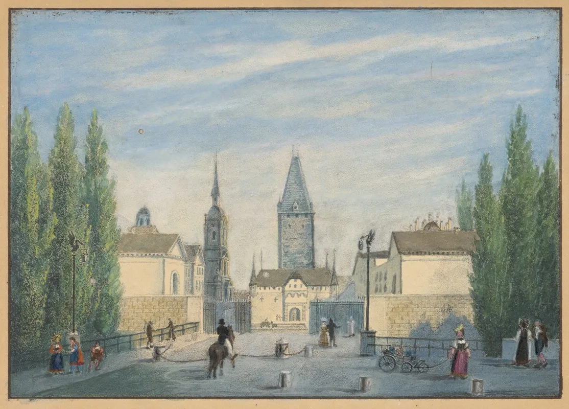 Berne Porte De Morat Wall Art by Jean Dubois - High-Resolution Digital Print
